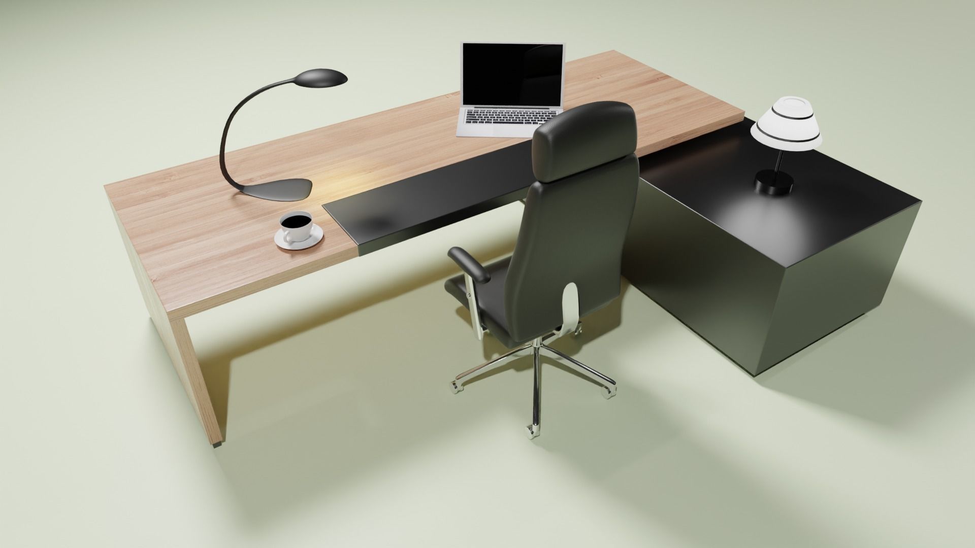 DESK OFFICE 3D model_3