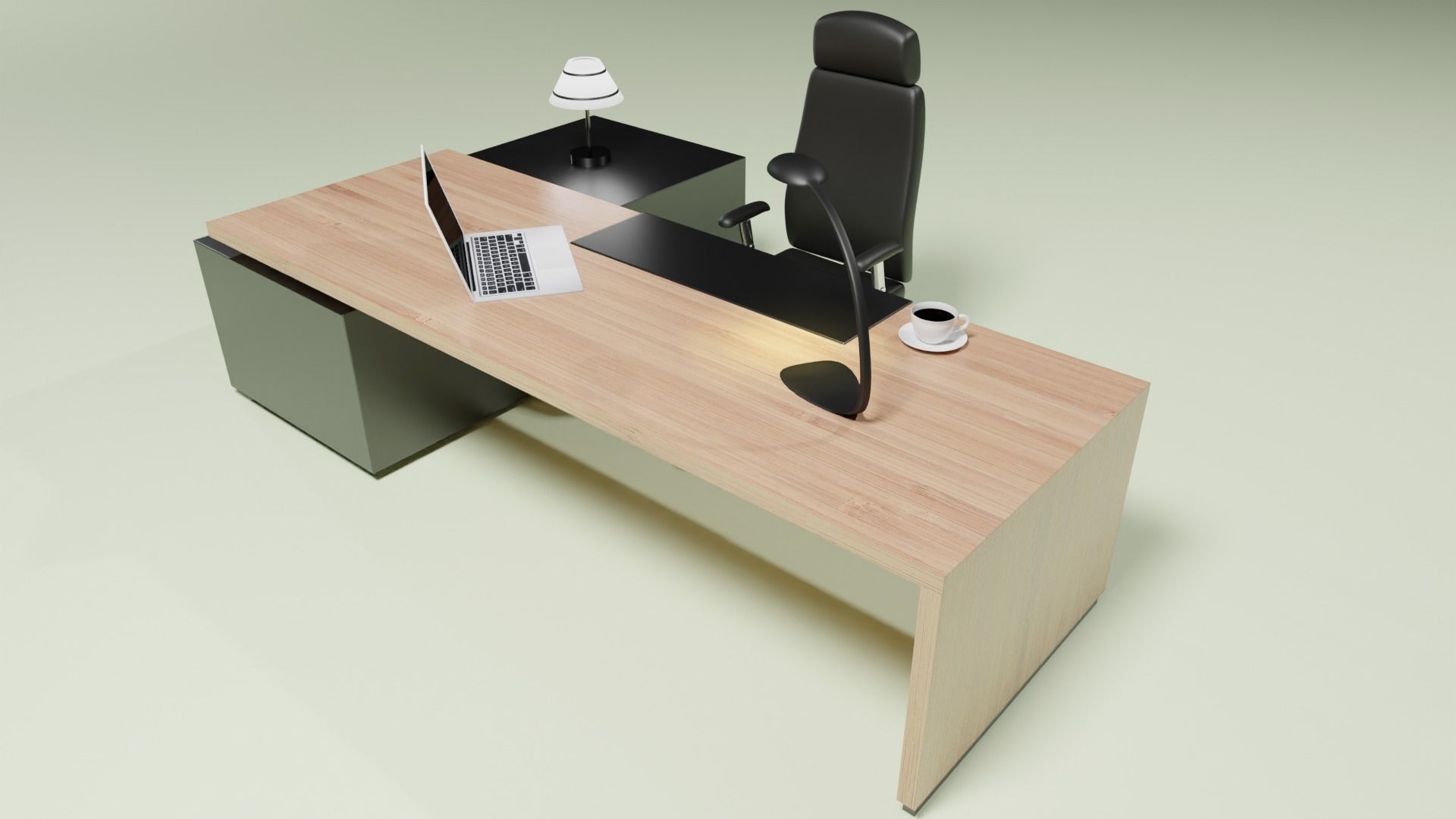DESK OFFICE 3D model_4