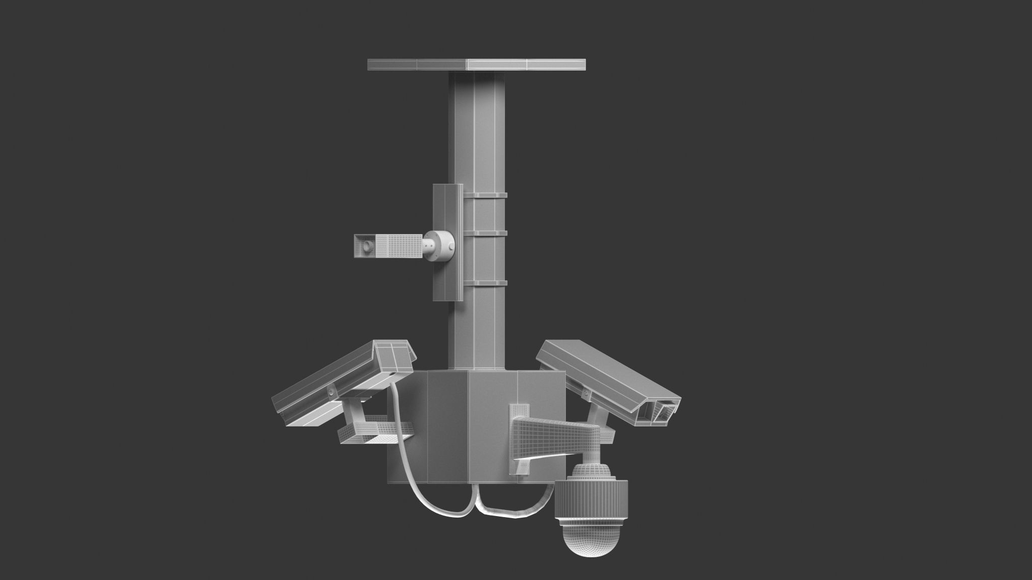 Security Camera Free 3D model_7