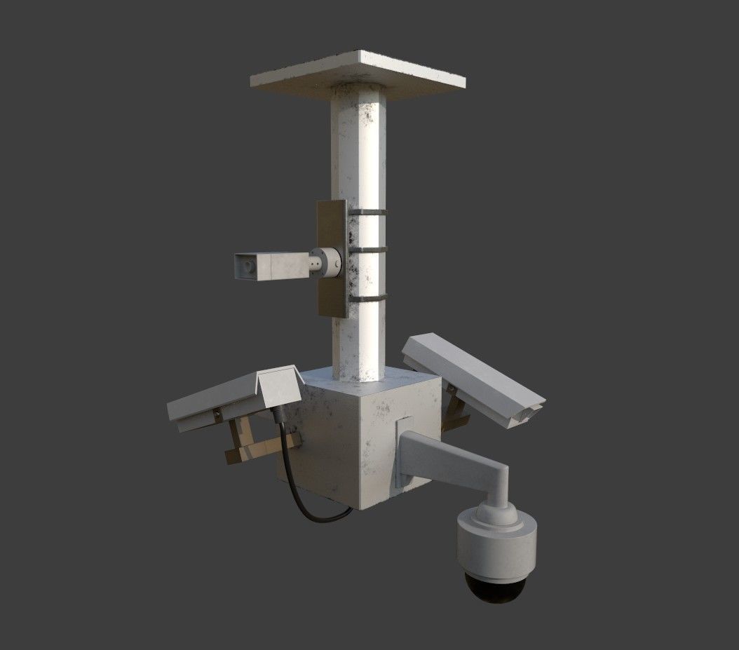 Security Camera Free 3D model_5