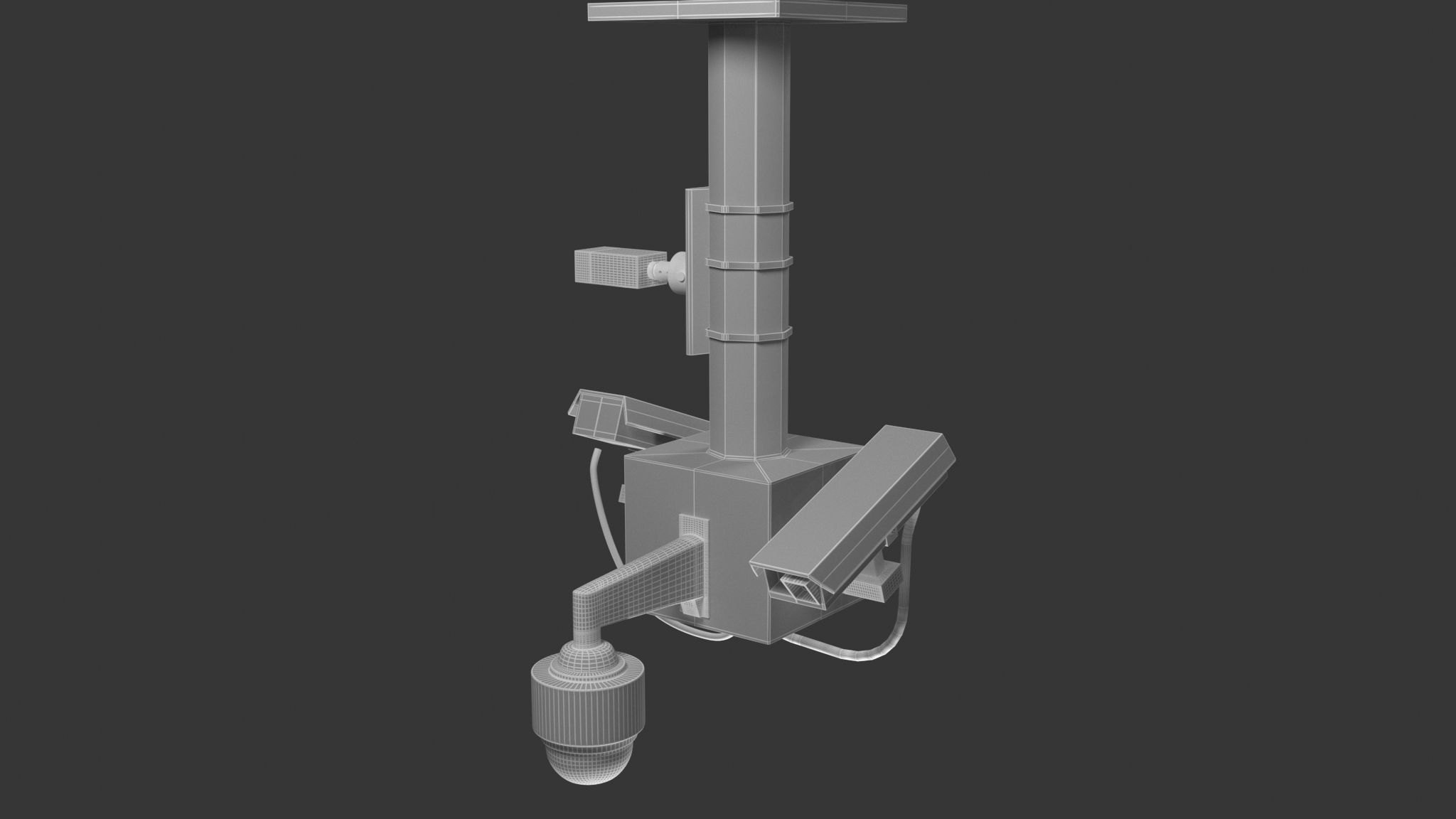 Security Camera Free 3D model_8