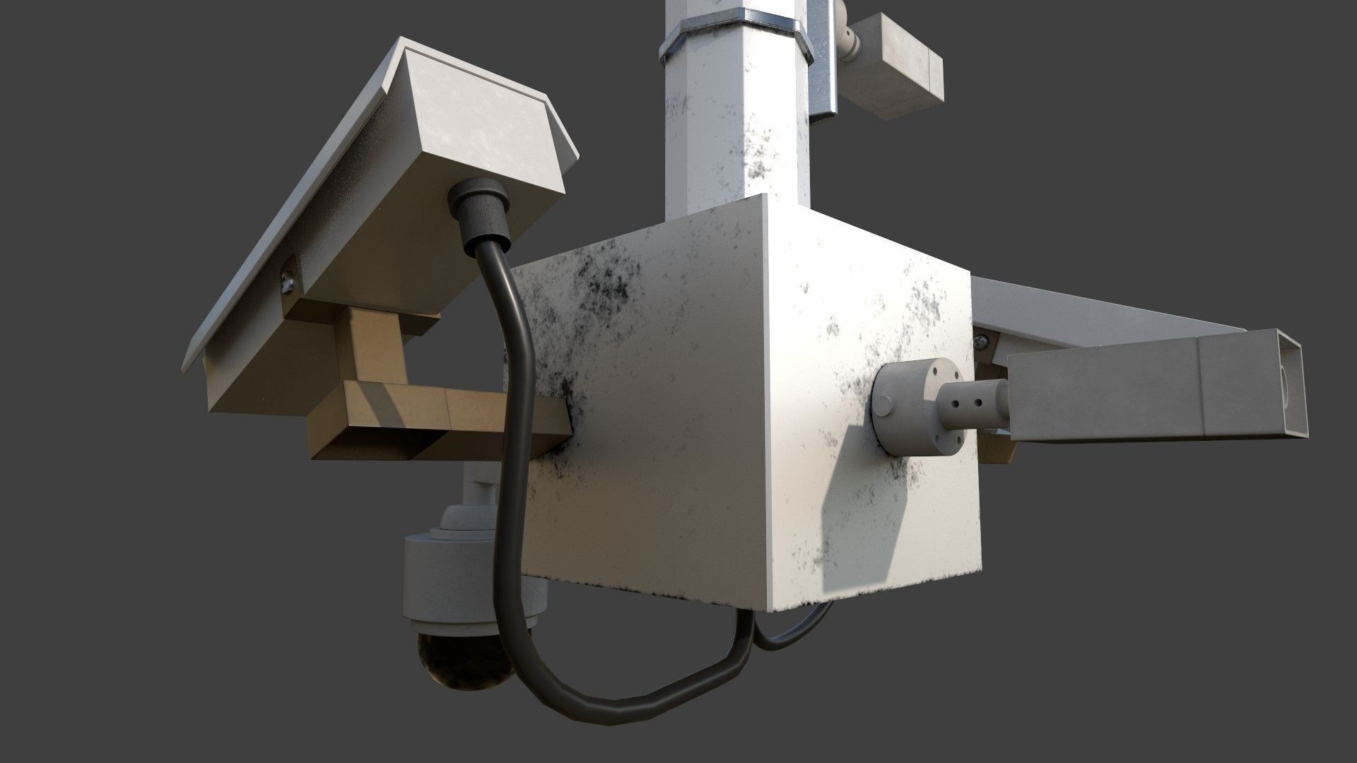 Security Camera Free 3D model_4