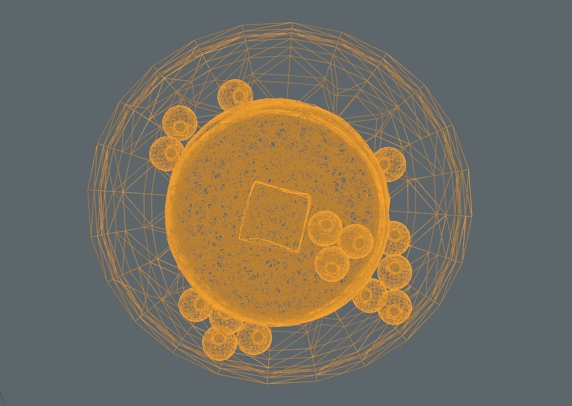 Pancakes With Blueberrys 3D Model Low-poly 3D model_9