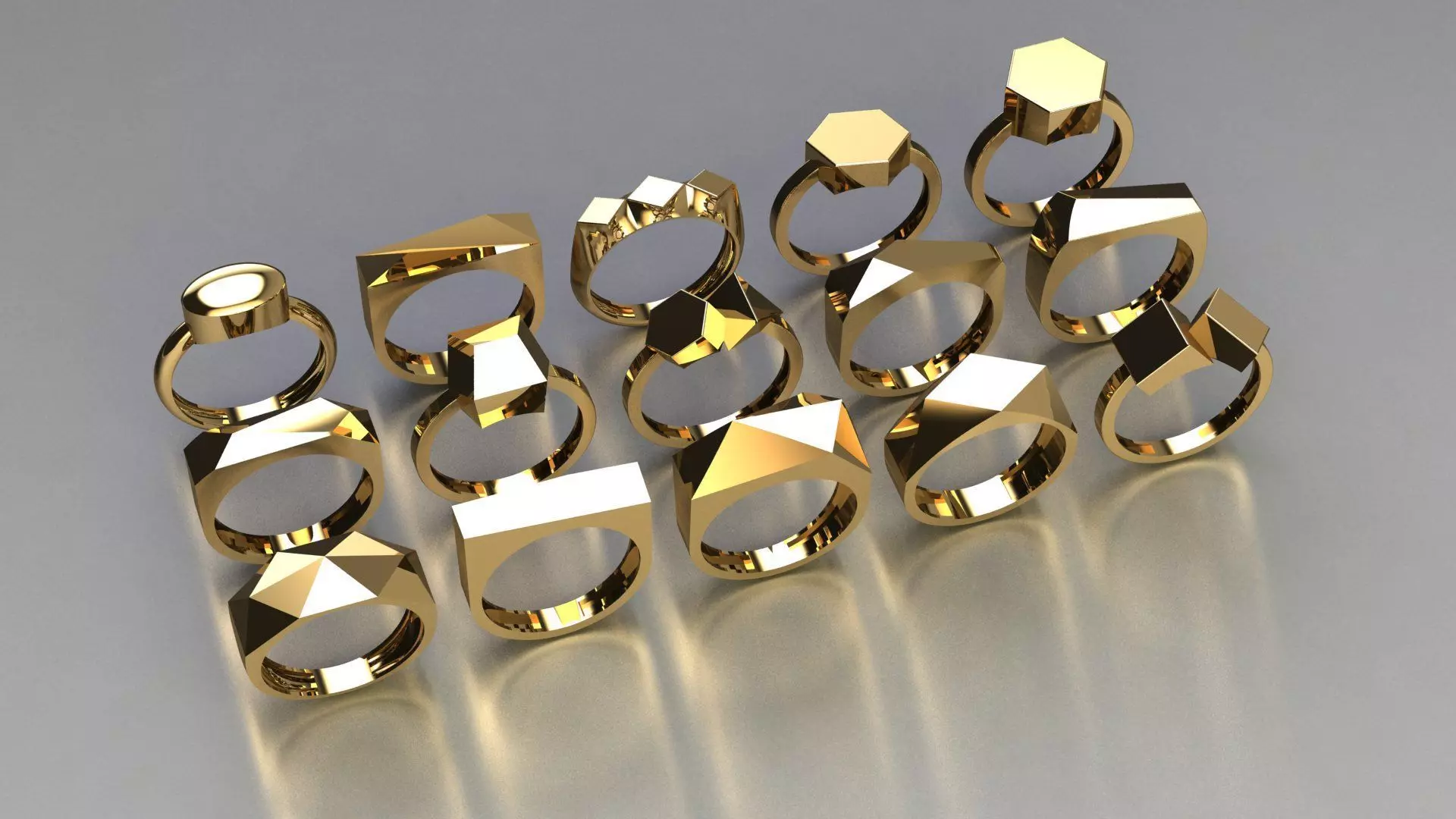 ring jewelry 3D print model_0