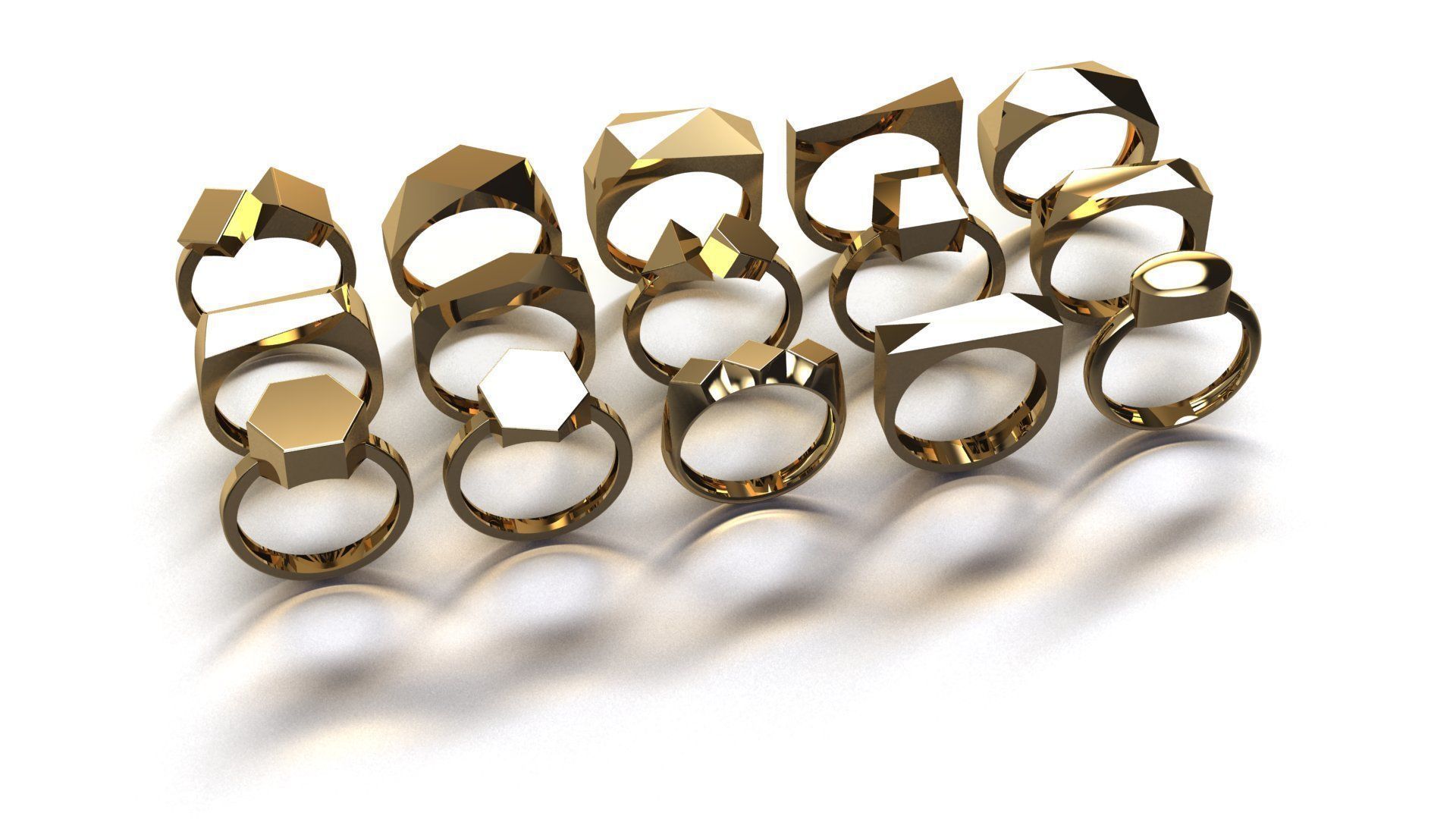 ring jewelry 3D print model_2