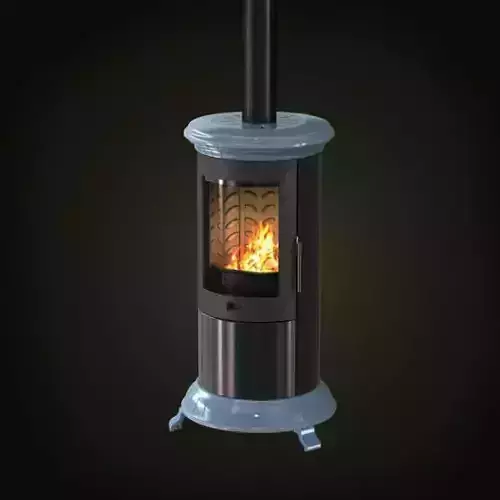 Cylindrical Fireplace