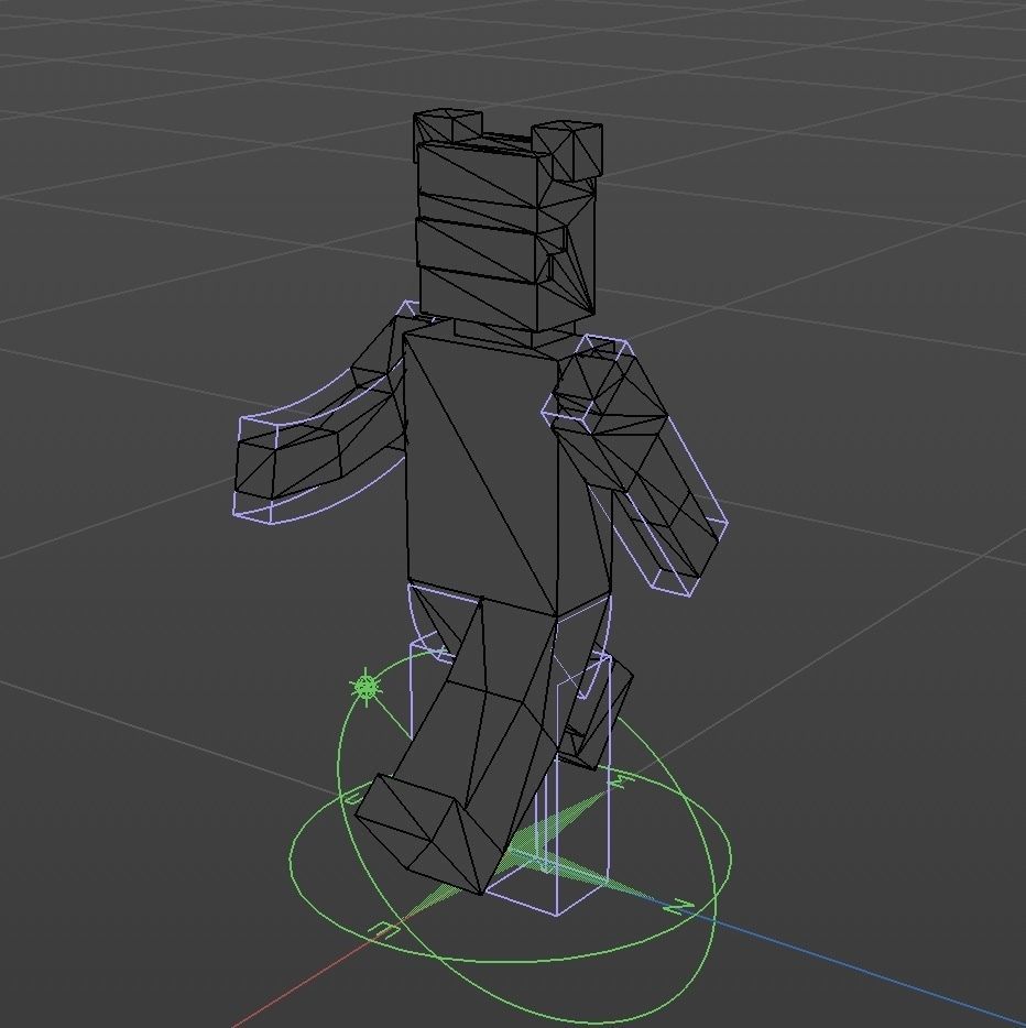 voxel human 3D model_1