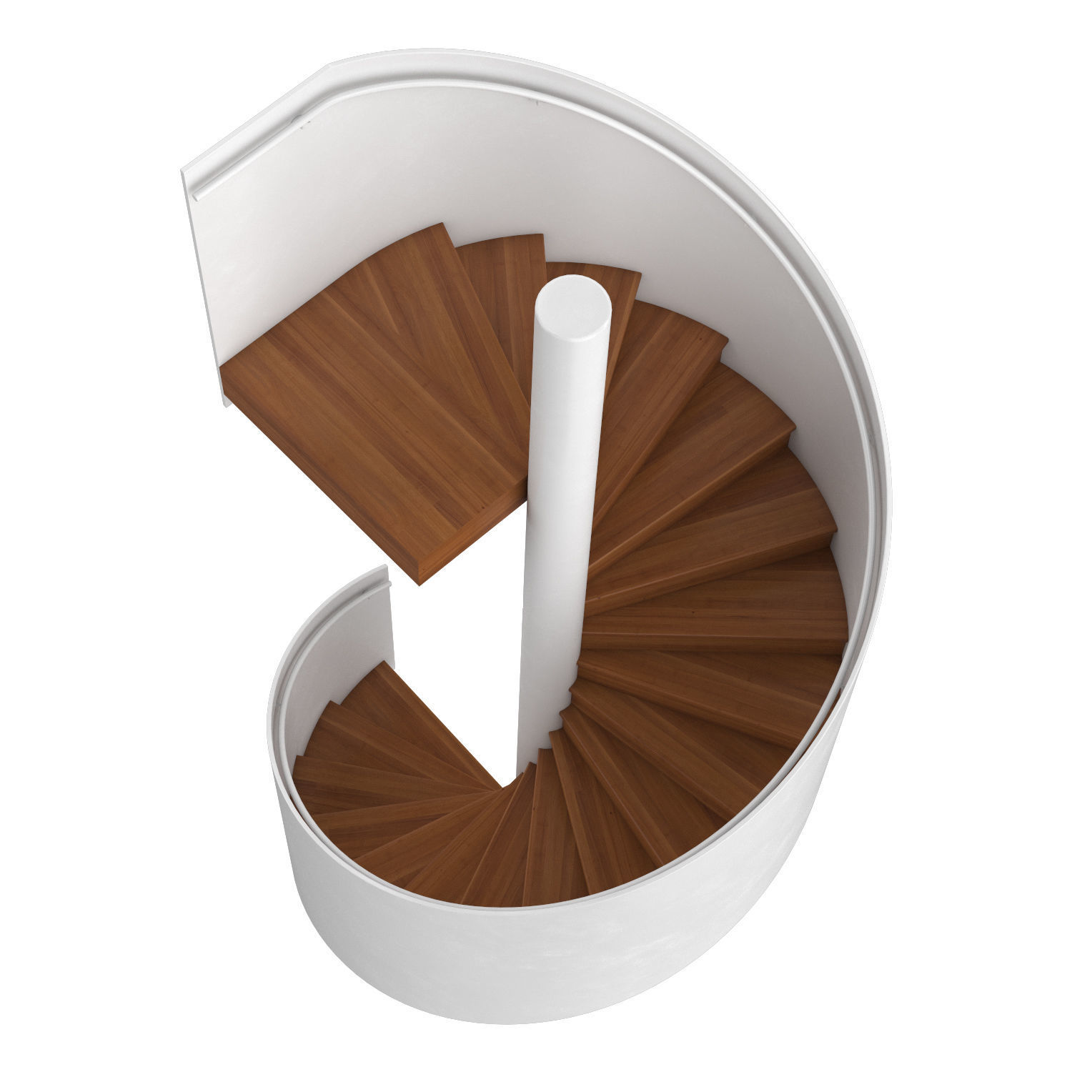 Spiral staircase 6 3D model_1