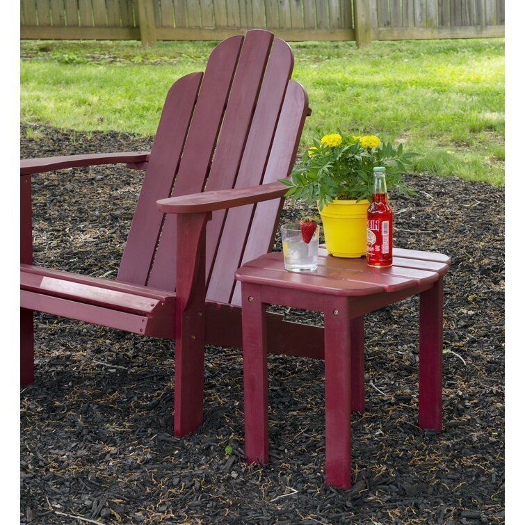 Selkirk Wood Side End Table 3D model_7