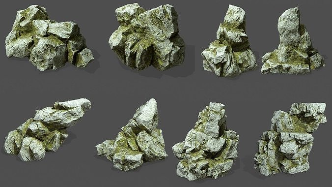 Rock Collection 020 Low-poly 3D model