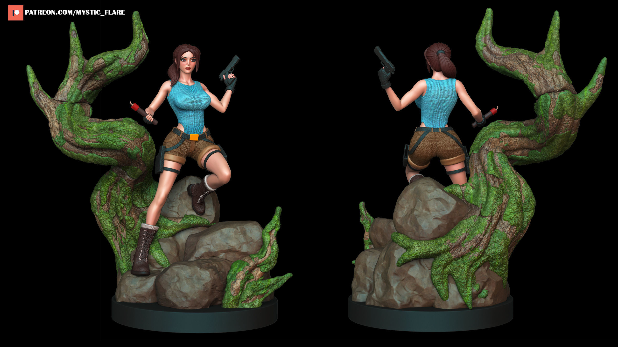 Lara Croft Tomb Raider 3D print model_2
