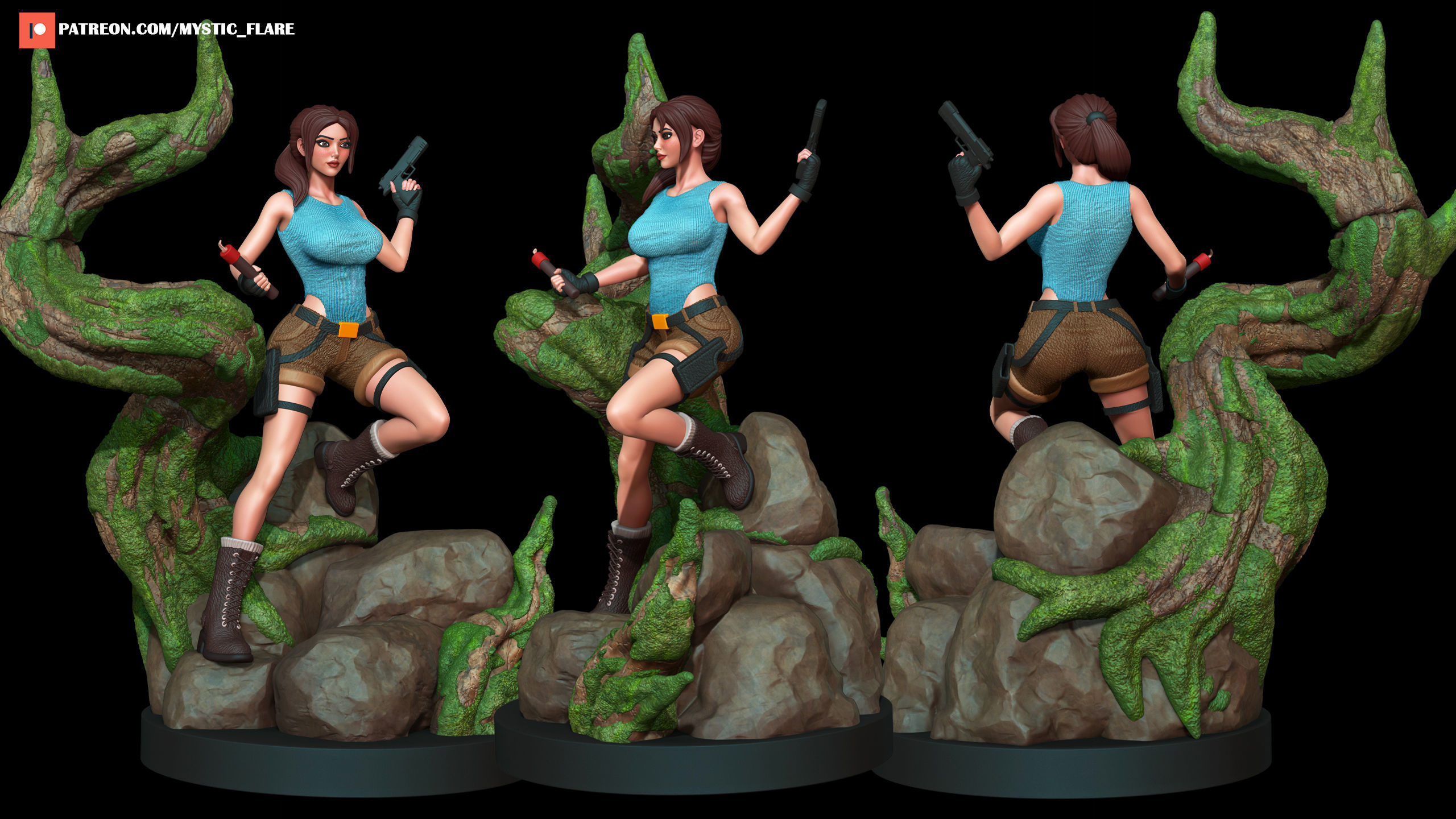 Lara Croft Tomb Raider 3D print model_22