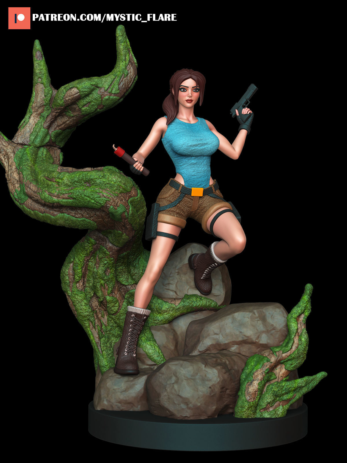 Lara Croft Tomb Raider 3D print model_24