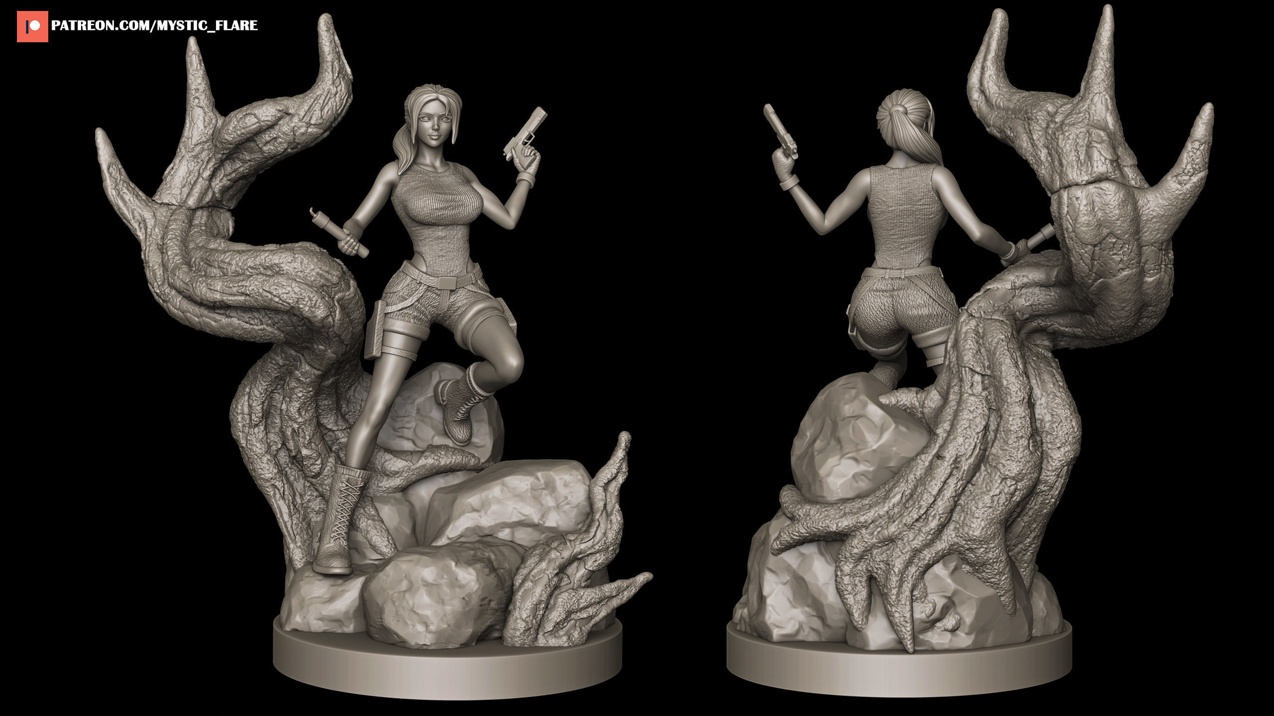 Lara Croft Tomb Raider 3D print model_3