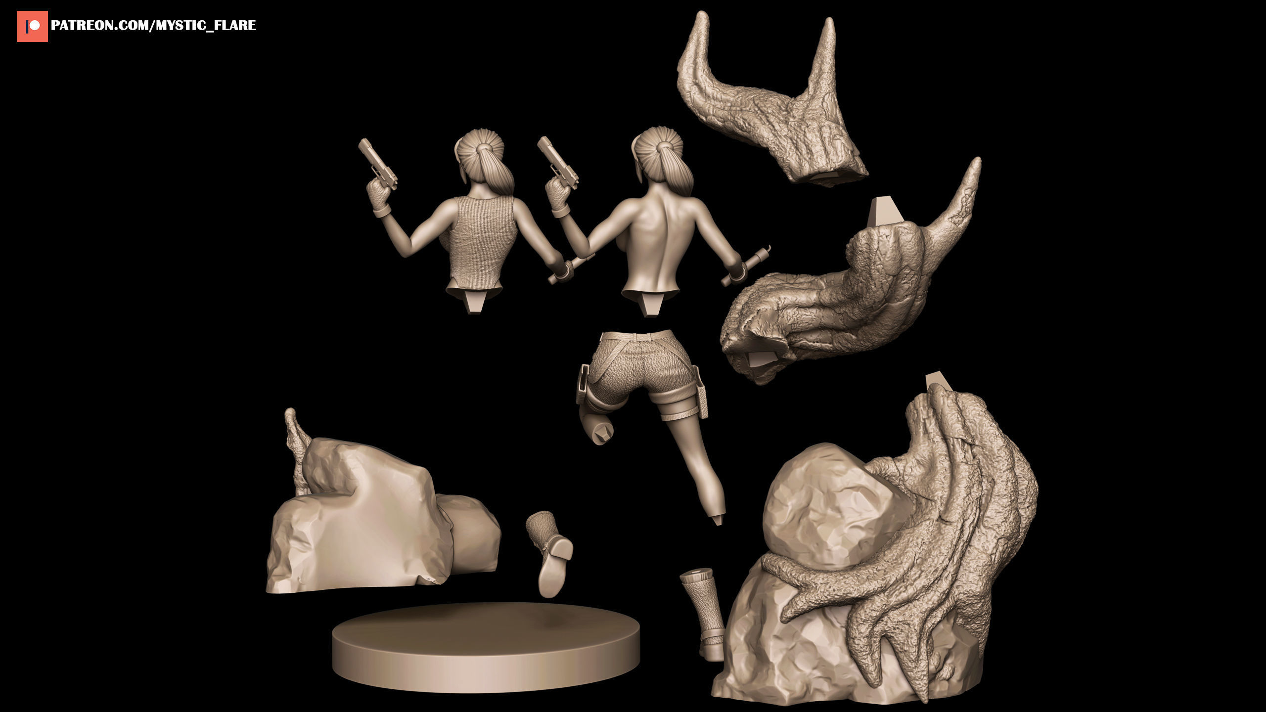 Lara Croft Tomb Raider 3D print model_5