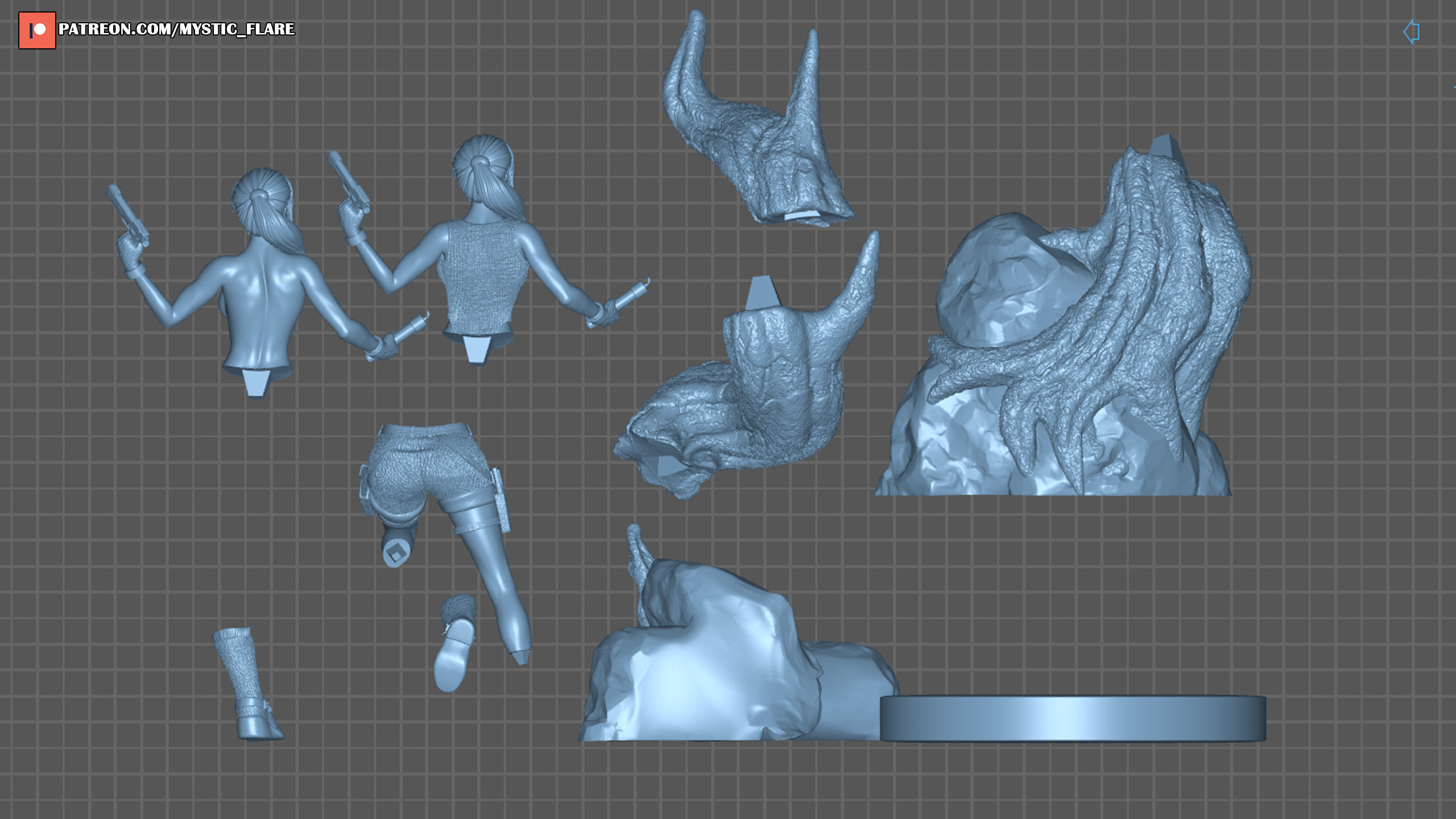 Lara Croft Tomb Raider 3D print model_27