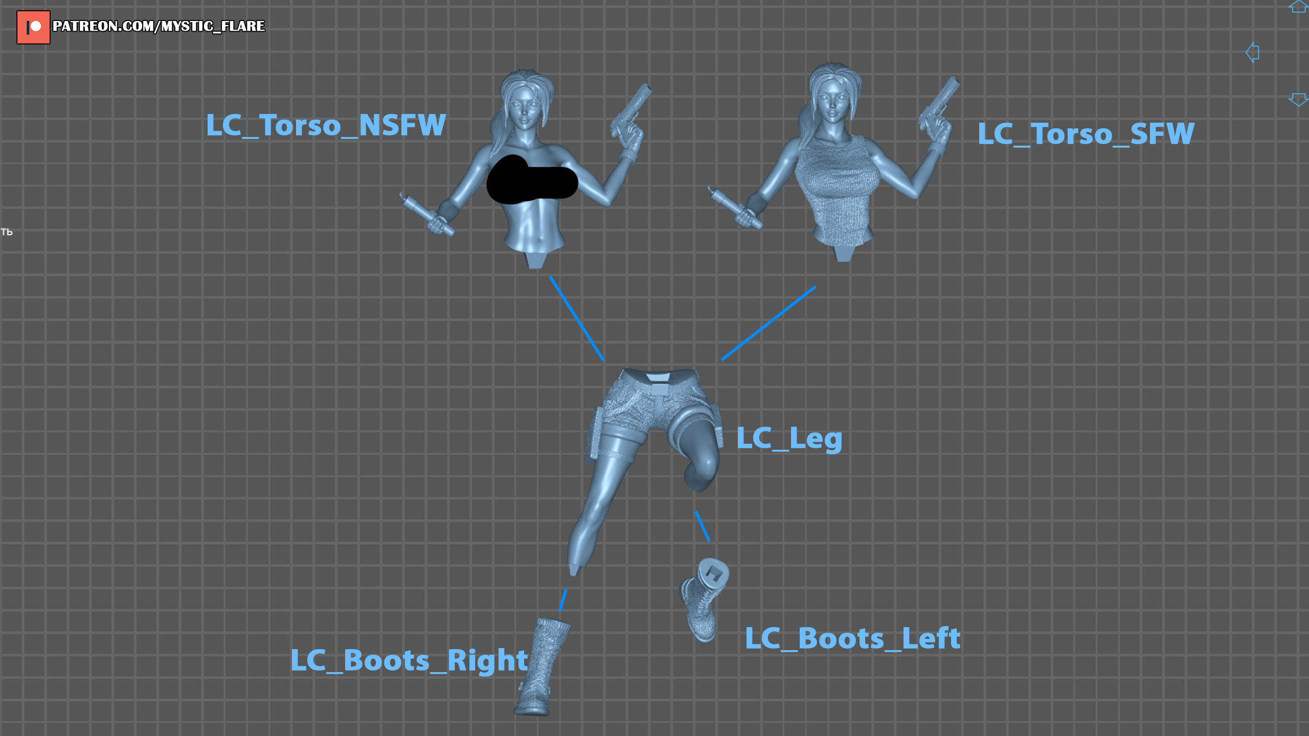 Lara Croft Tomb Raider 3D print model_28