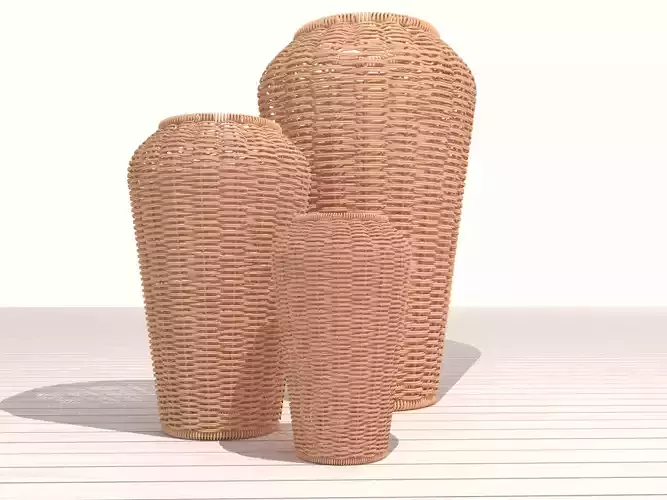 Wicker vase