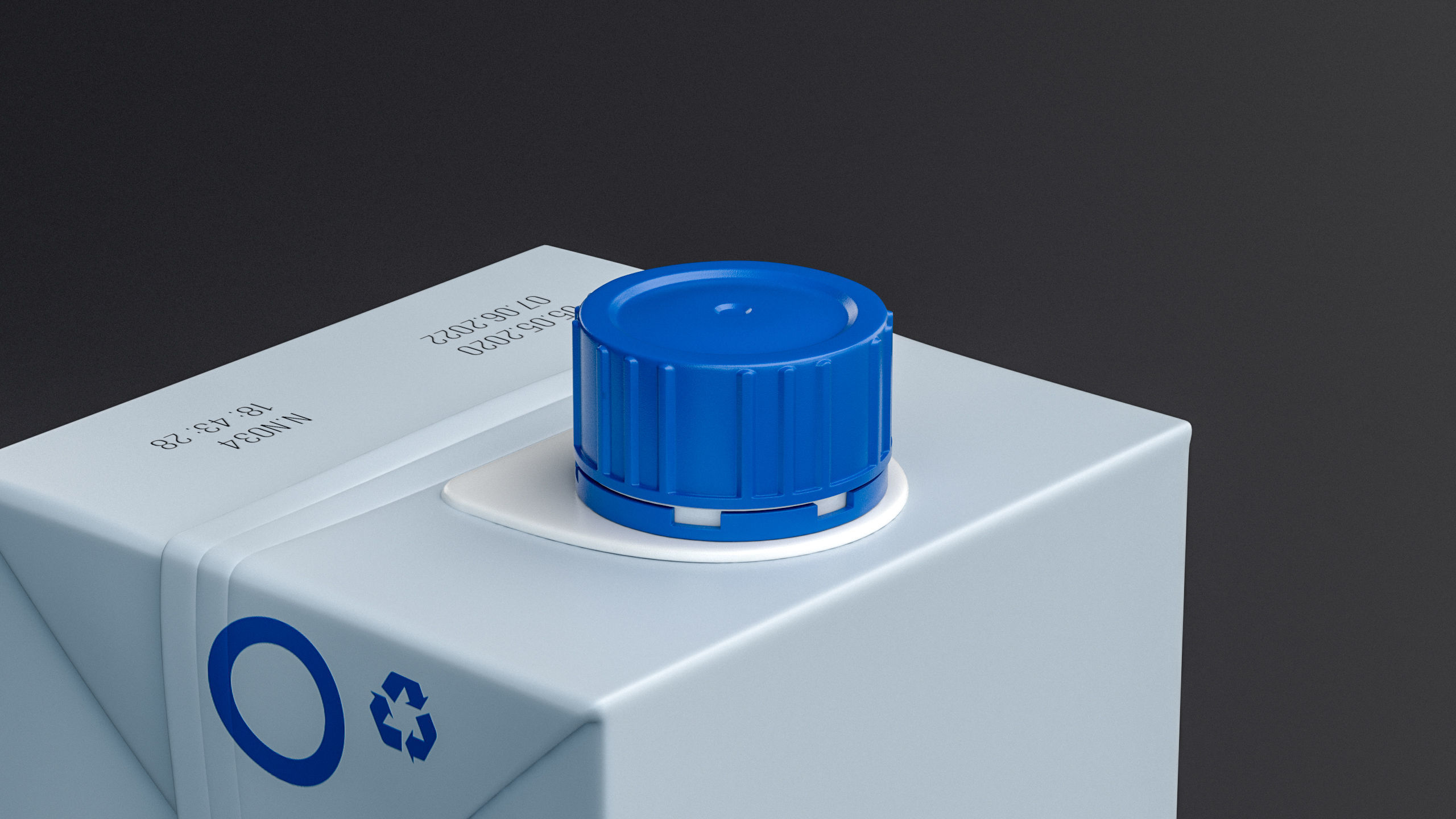 Milk Carton Package 1L 3D model 3D model_5