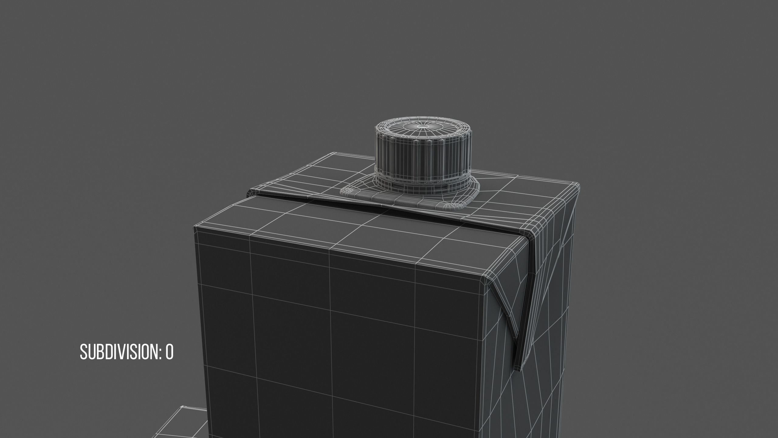 Milk Carton Package 1L 3D model 3D model_17