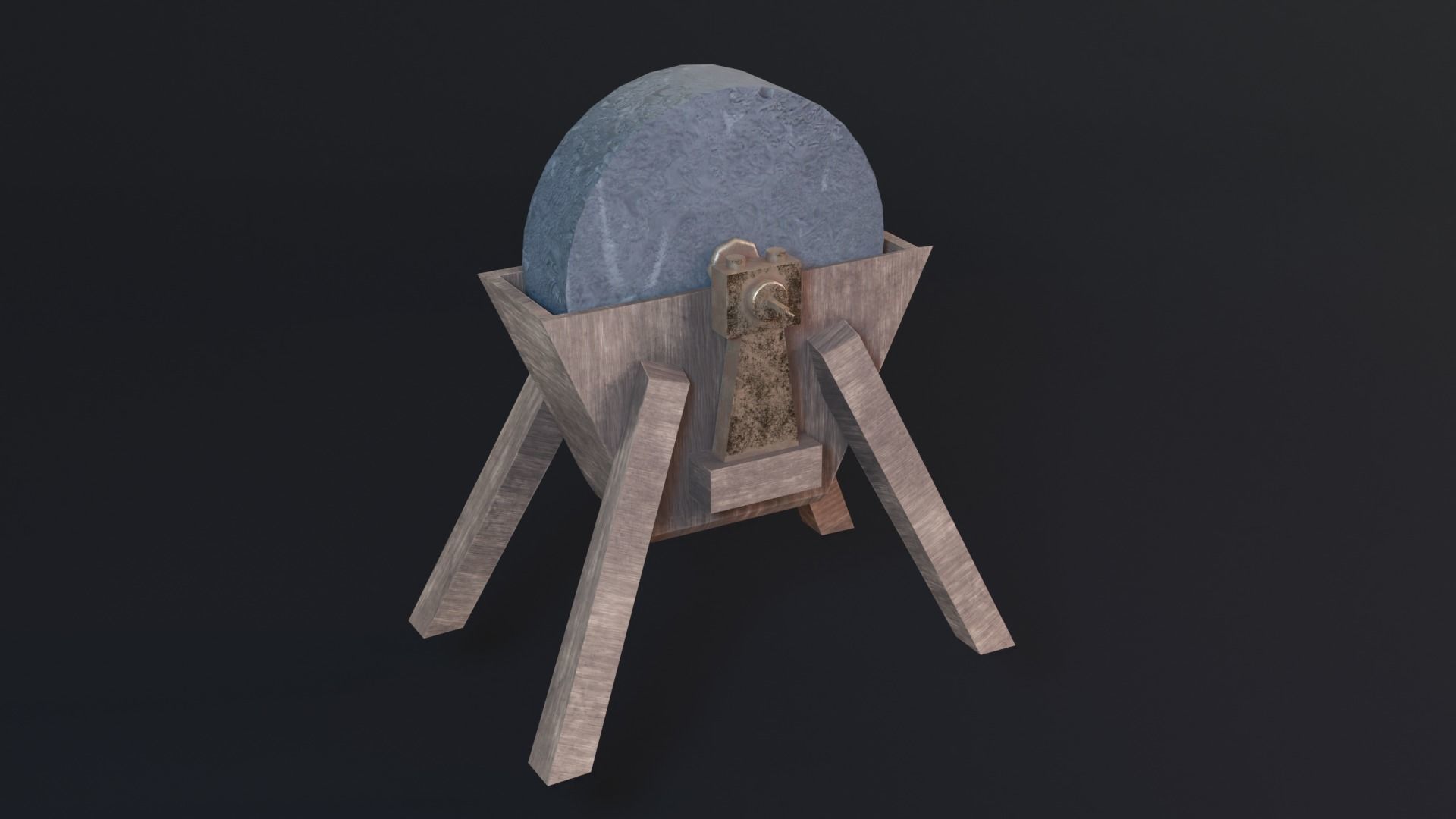 MedievalProps Sword Sharpening Low-poly 3D model_2