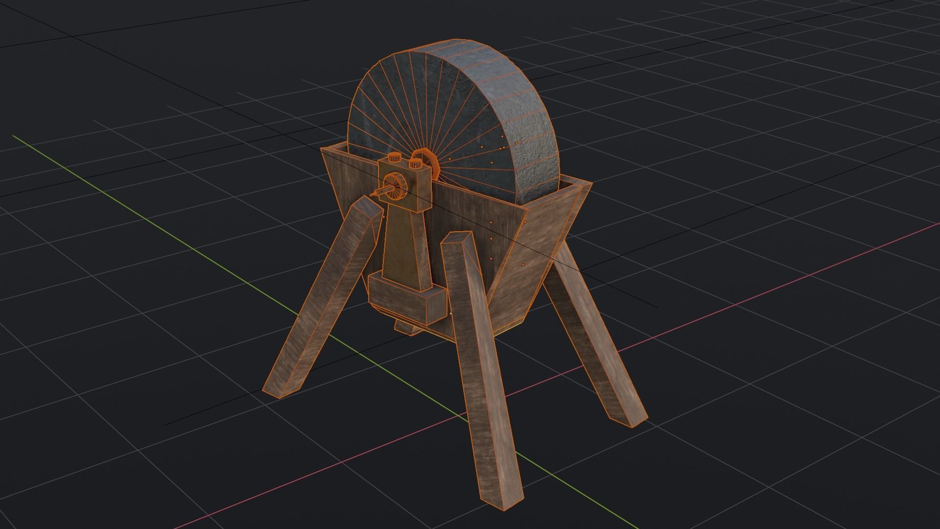 MedievalProps Sword Sharpening Low-poly 3D model_3