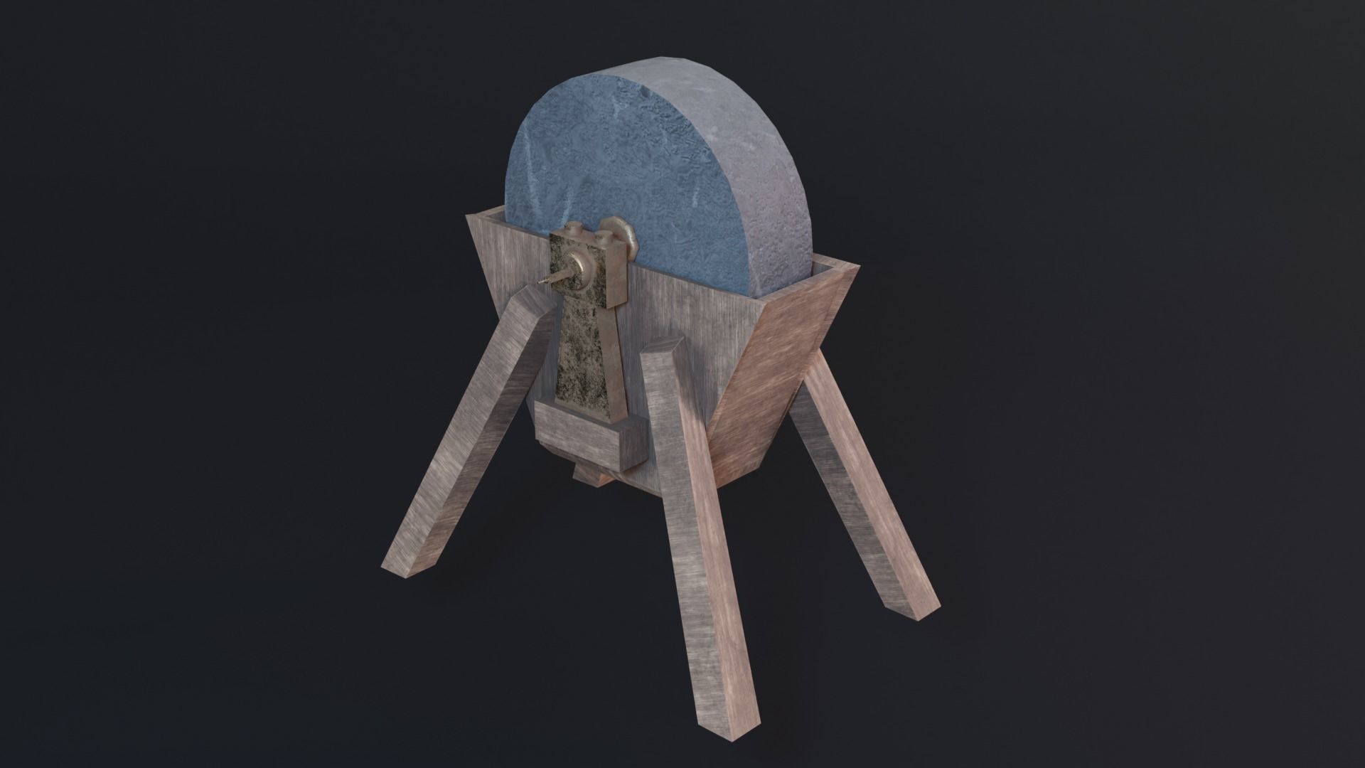 MedievalProps Sword Sharpening Low-poly 3D model_1