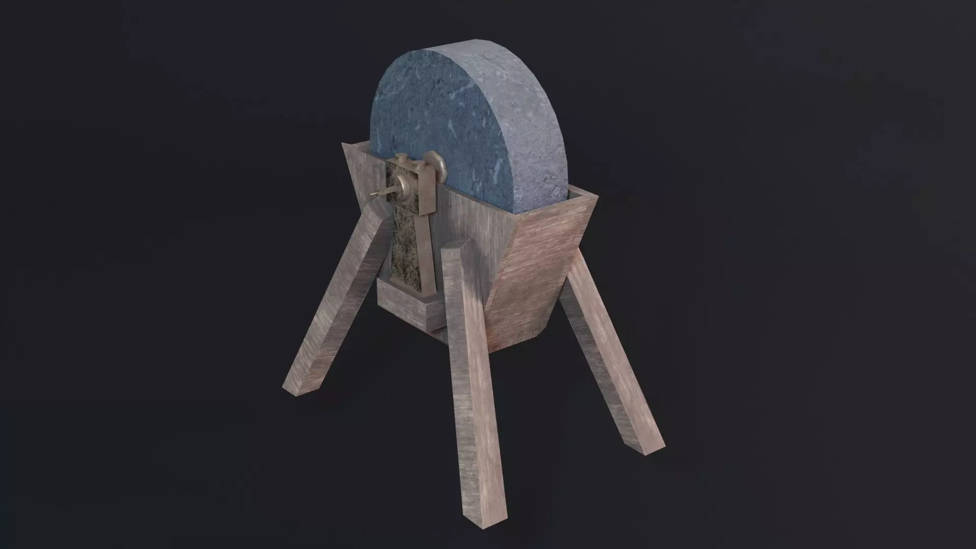 MedievalProps Sword Sharpening Low-poly 3D model_0