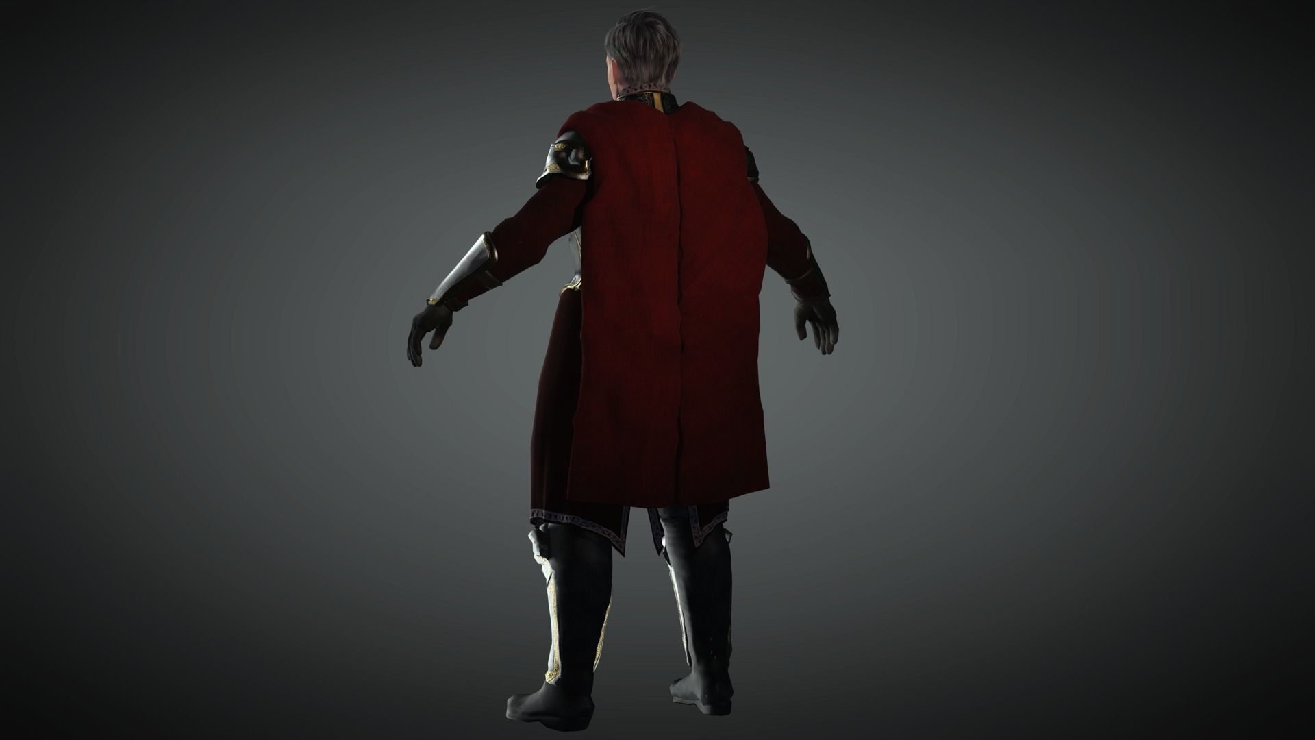 AAA Fantasy Male Character 02 Low-poly 3D model_5