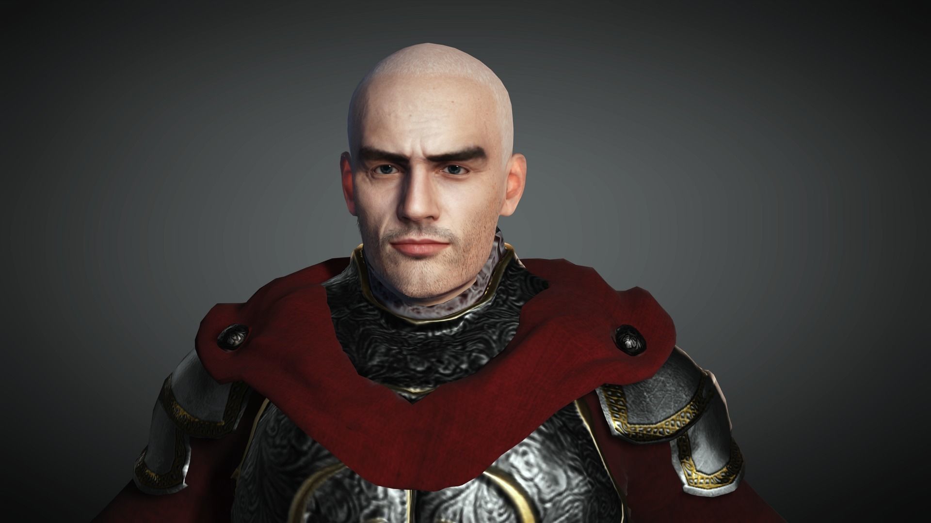 AAA Fantasy Male Character 02 Low-poly 3D model_9