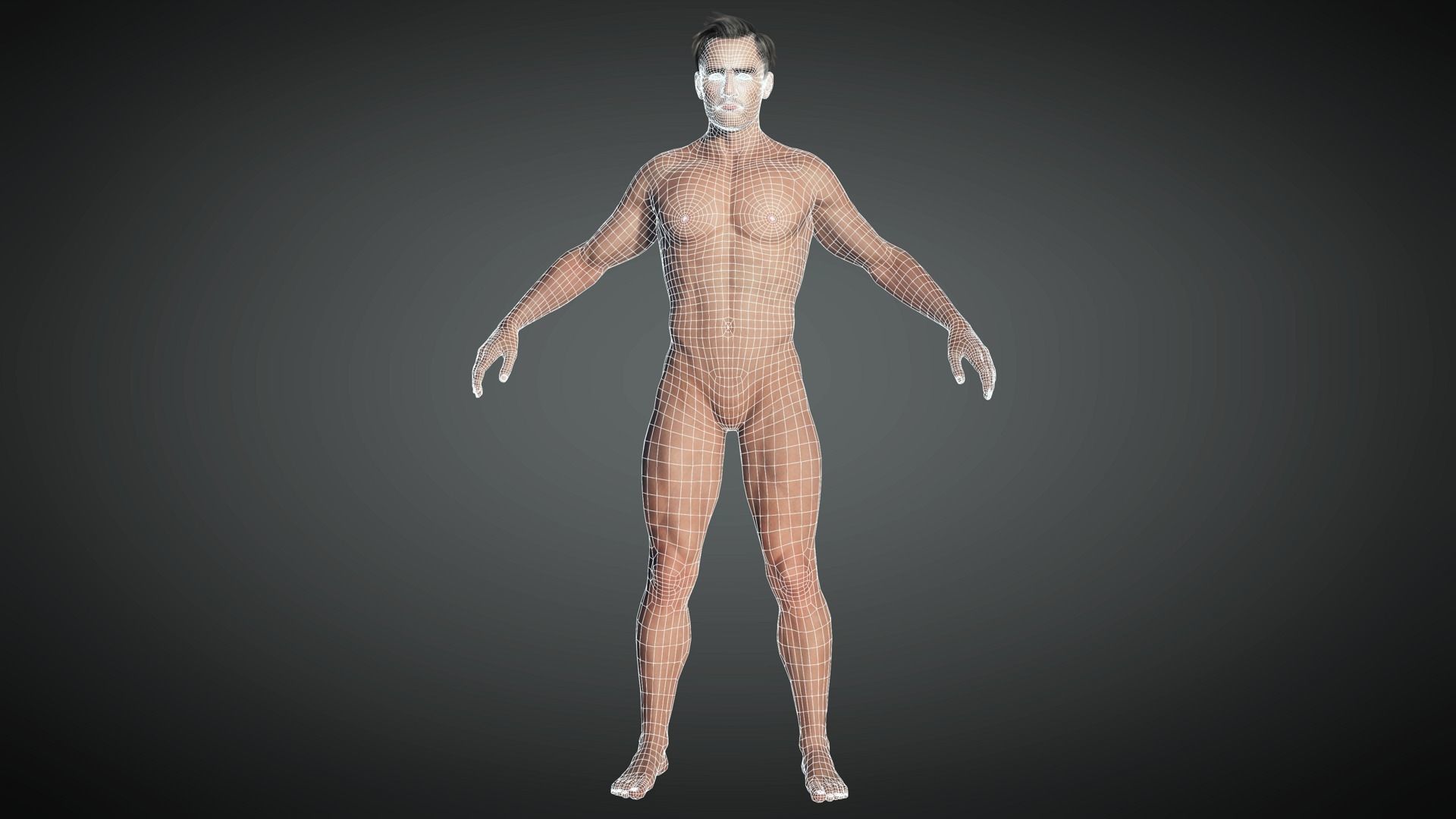 AAA Fantasy Male Character 02 Low-poly 3D model_16