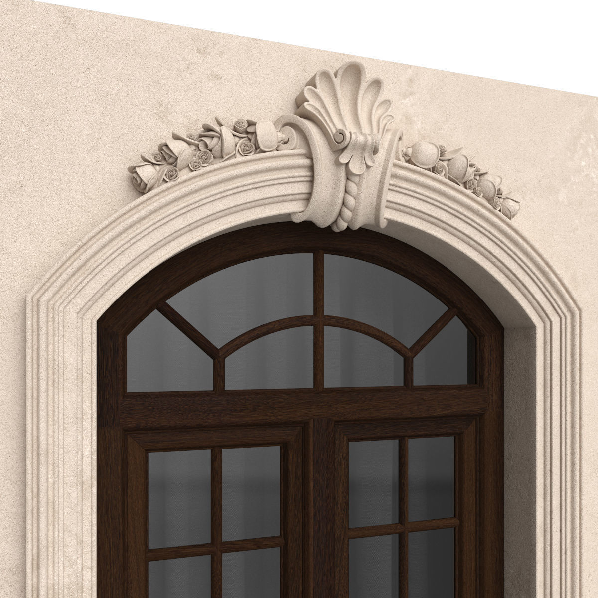 Classic balconies 3 3D model_1