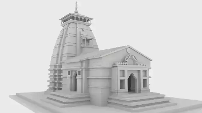 Kedarnath Temple 3D model