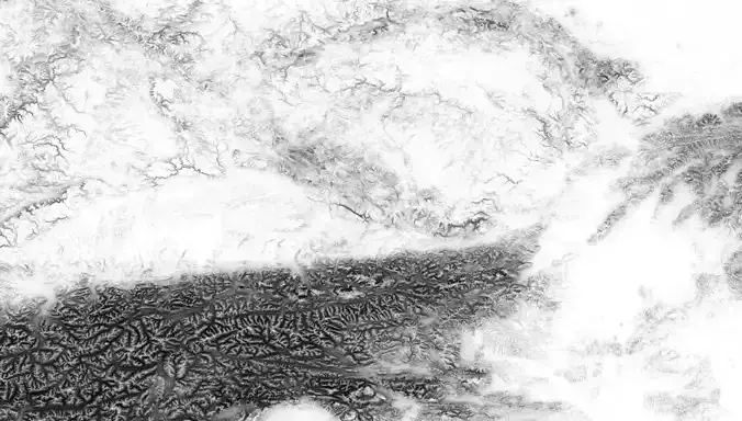 Austria High resolution 9k occlusion map Texture