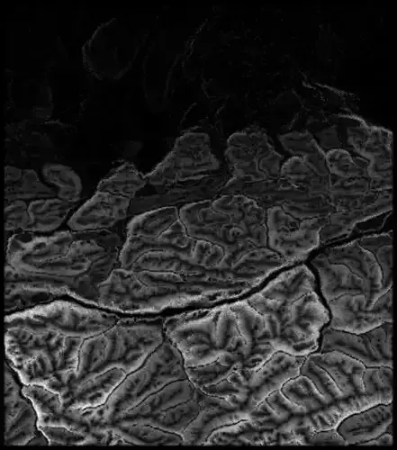 Austria High resolution 9k thickness map