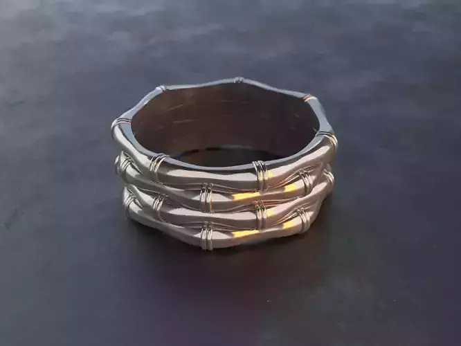 bamboo-shaped ring