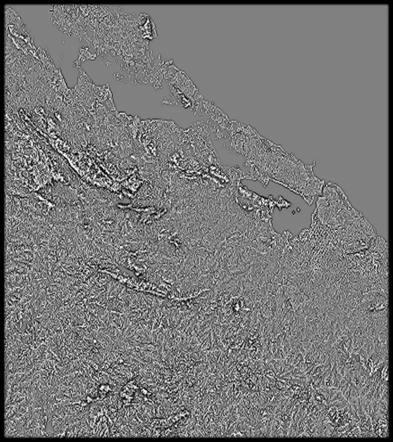 Bahamas High resolution 11k curvature map Texture