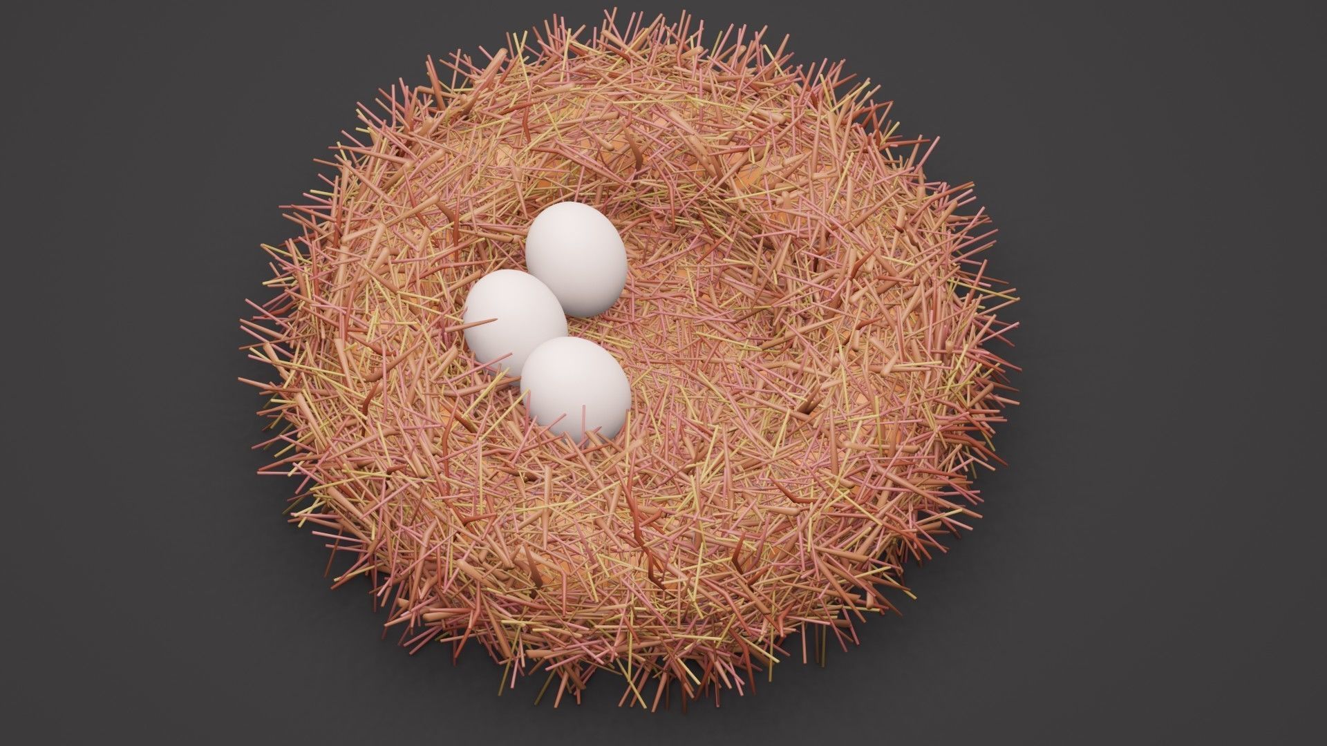 Bird Nest Free 3D model_4
