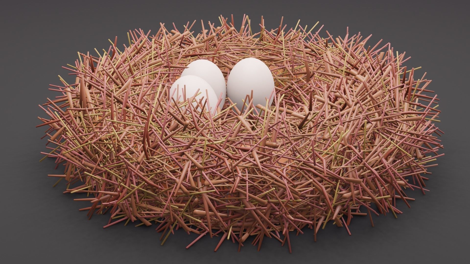 Bird Nest Free 3D model_2