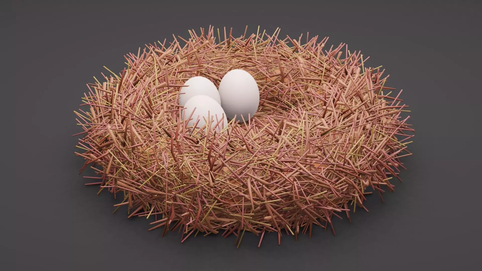Bird Nest Free 3D model_0