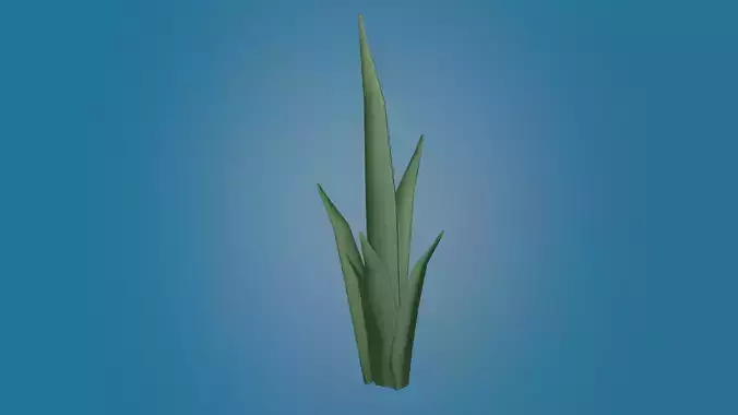 Low poly plant grass