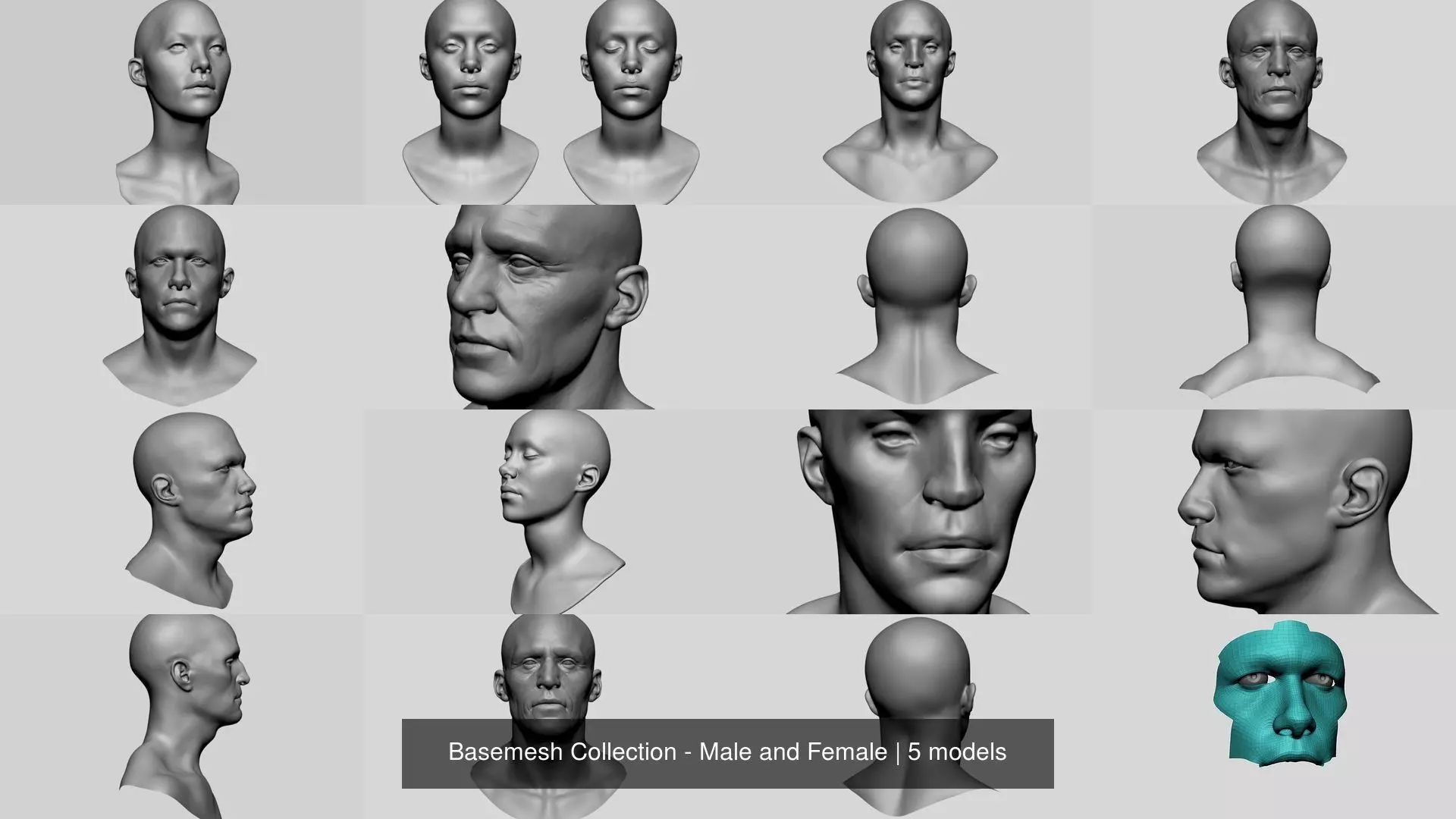 Basemesh Collection - Male and Female _0