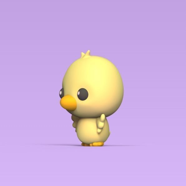 Little Chick 3D print model_1