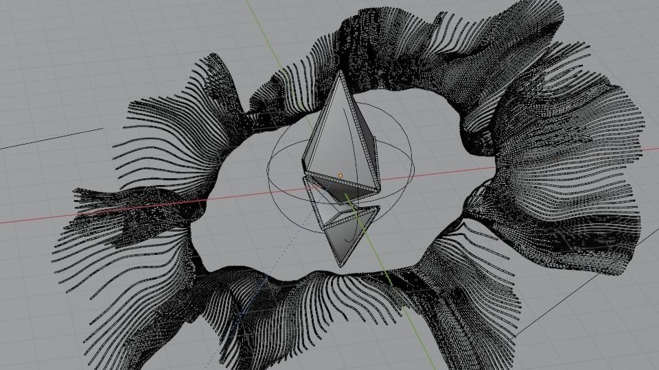 Ethereum 3D Animated Scene 3D model_3