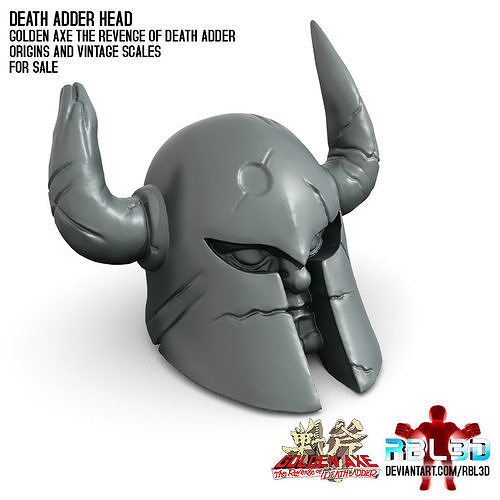 Death Adder head motu vintage origins 3D print model
