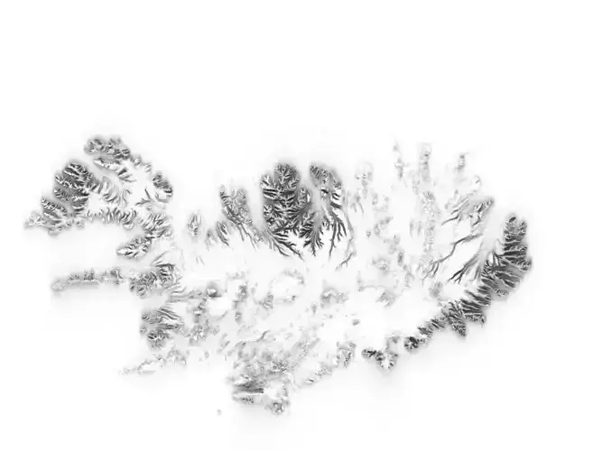 Iceland High resolution 8k occlusion map