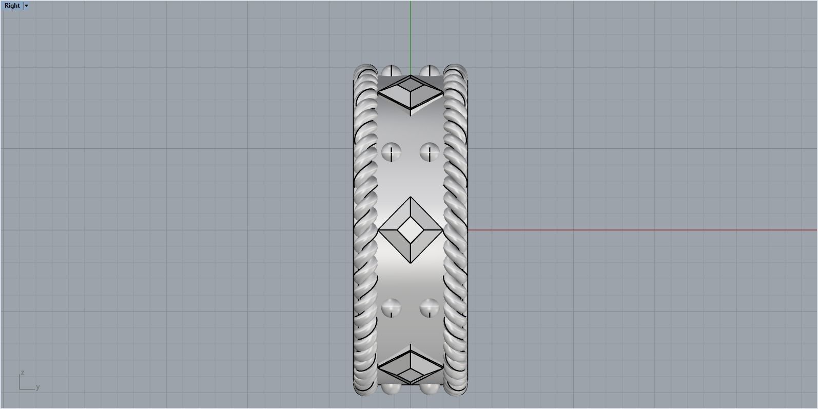 ornament ring 3D print model_11