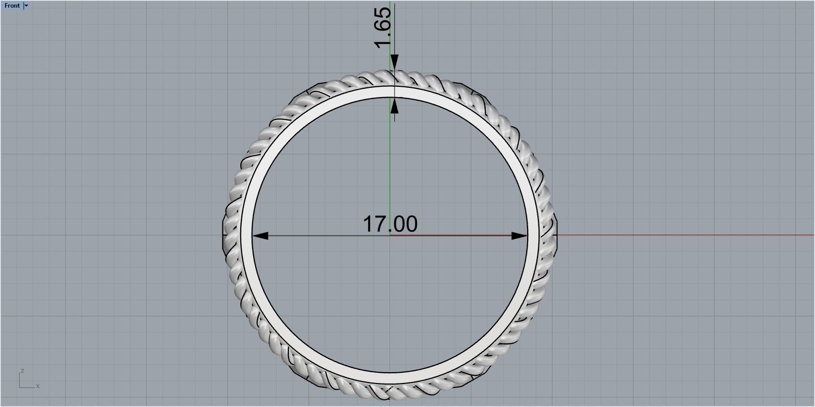 ornament ring 3D print model_10