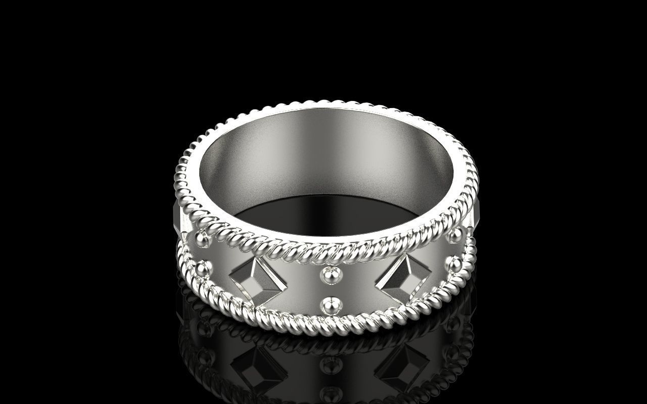 ornament ring 3D print model_34