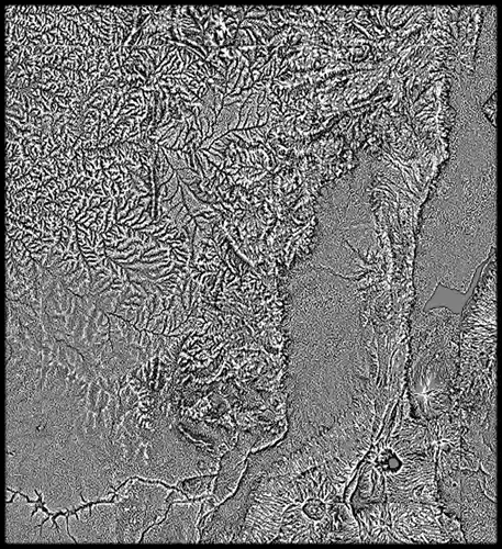 Kenya High resolution 18k curvature map